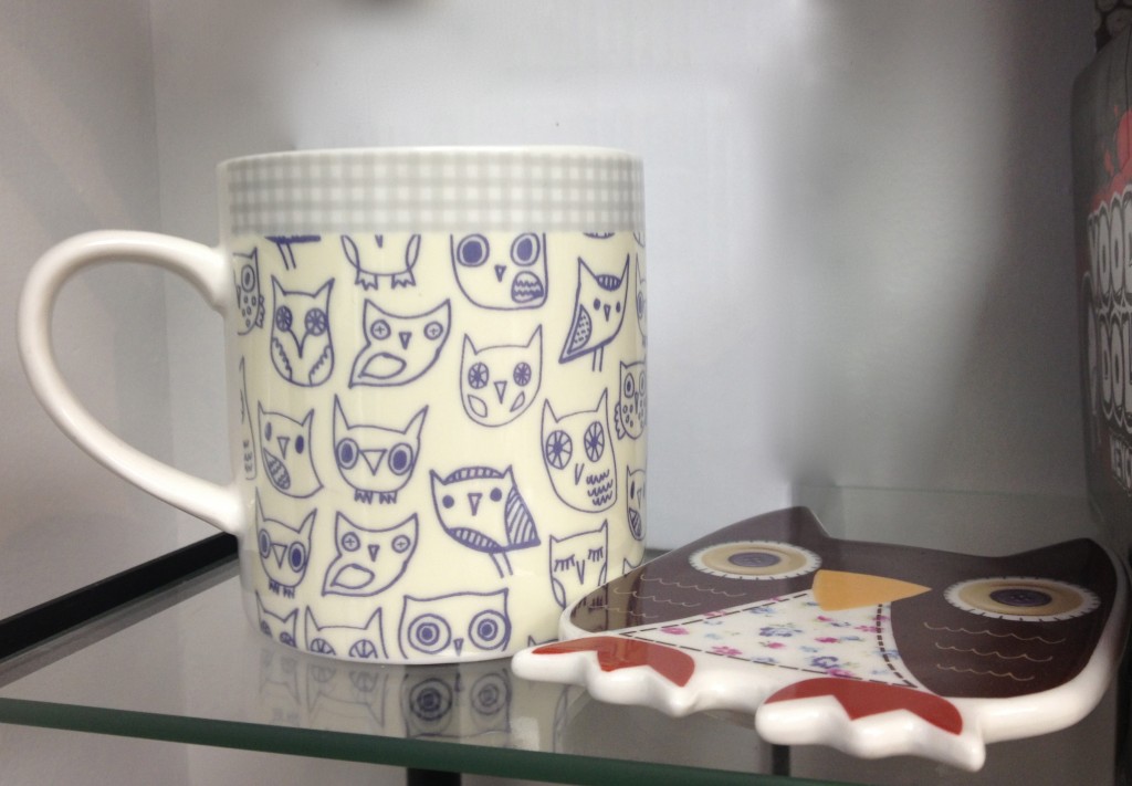 NikNakNoo's owl mug & coaster