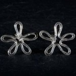 Flower studs by Silverfish Designs