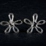 Flower studs by Silverfish Designs